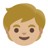 Google(Android) Child: Medium-Light Skin Tone Emoji