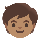 Google(Android) Child: Medium Skin Tone Emoji