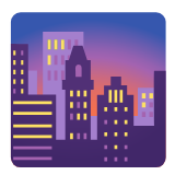 Google(Android) Cityscape At Dusk Emoji