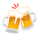 Google(Android) Clinking Beer Mugs Emoji