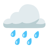 Google(Android) Cloud With Rain Emoji