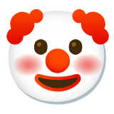 Google(Android) Clown Face Emoji