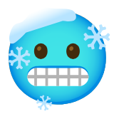 Google(Android) Cold Face Emoji