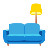 Google(Android) Couch And Lamp Emoji