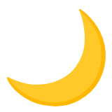 Google(Android) Crescent Moon Emoji