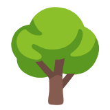 Google(Android) Deciduous Tree Emoji