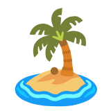 Google(Android) Desert Island Emoji