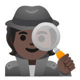 Google(Android) Detective: Dark Skin Tone Emoji