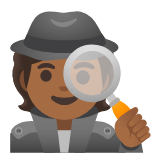 Google(Android) Detective: Medium-Dark Skin Tone Emoji