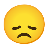 Google(Android) Disappointed Face Emoji