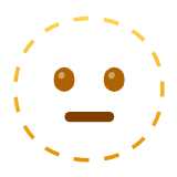 Google(Android) Dotted Line Face Emoji