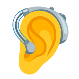 Google(Android) Ear With Hearing Aid Emoji