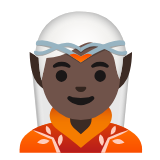 Google(Android) Elf: Dark Skin Tone Emoji