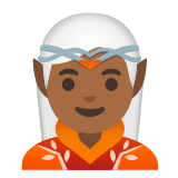 Google(Android) Elf: Medium-Dark Skin Tone Emoji