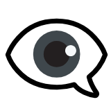 Google(Android) Eye In Speech Bubble Emoji