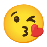 Google(Android) Face Blowing A Kiss Emoji