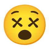 Google(Android) Face With Crossed-Out Eyes Emoji