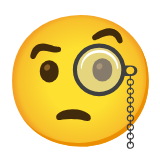 Google(Android) Face With Monocle Emoji