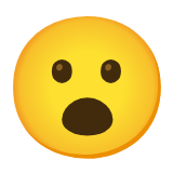 Google(Android) Face With Open Mouth Emoji