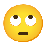 Google(Android) Face With Rolling Eyes Emoji