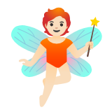 Google(Android) Fairy: Light Skin Tone Emoji