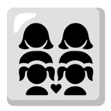 Google(Android) Family: Woman, Woman, Girl, Girl Emoji