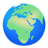 Google(Android) Globe Showing Europe-Africa Emoji