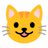 Google(Android) Grinning Cat Emoji