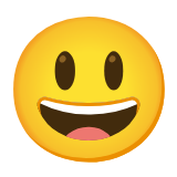 Google(Android) Grinning Face With Big Eyes Emoji