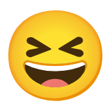 Google(Android) Grinning Squinting Face Emoji