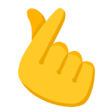 Google(Android) Hand With Index Finger And Thumb Crossed Emoji