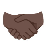 Google(Android) Handshake: Dark Skin Tone Emoji