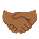 Google(Android) Handshake: Medium-Dark Skin Tone Emoji