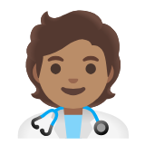 Google(Android) Health Worker: Medium Skin Tone Emoji