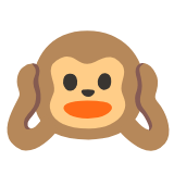 Google(Android) Hear-No-Evil Monkey Emoji