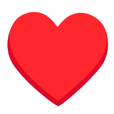 Google(Android) Heart Suit Emoji