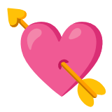 Google(Android) Heart With Arrow Emoji