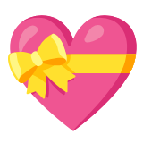 Google(Android) Heart With Ribbon Emoji