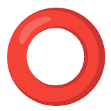 Google(Android) Hollow Red Circle Emoji