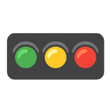 Google(Android) Horizontal Traffic Light Emoji