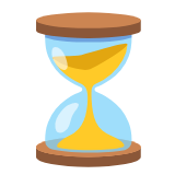 Google(Android) Hourglass Not Done Emoji