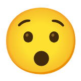 Google(Android) Hushed Face Emoji