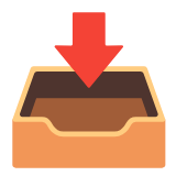 Google(Android) Inbox Tray Emoji