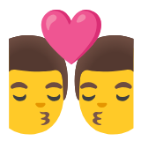 Google(Android) Kiss: Man, Man Emoji