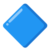 Google(Android) Large Blue Diamond Emoji