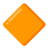 Google(Android) Large Orange Diamond Emoji