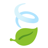 Google(Android) Leaf Fluttering In Wind Emoji