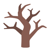 Google(Android) Leafless Tree Emoji