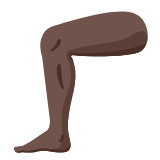 Google(Android) Leg: Dark Skin Tone Emoji