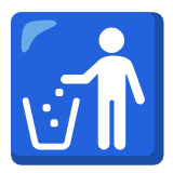 Google(Android) Litter In Bin Sign Emoji